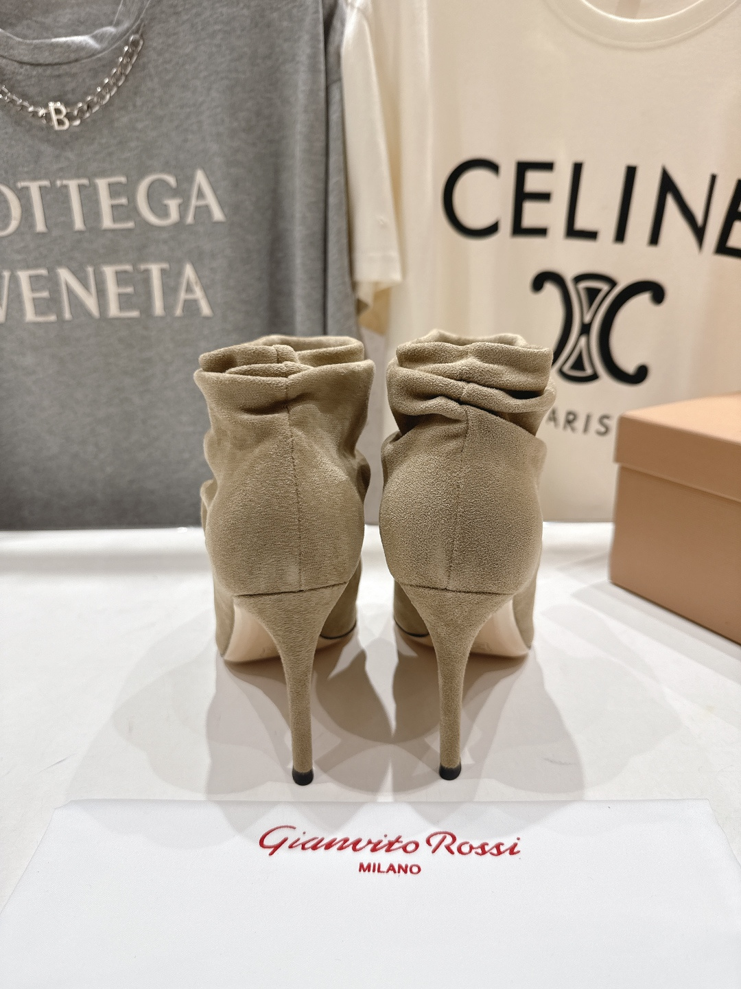 高版本出厂 Gianvito Rossi/吉安维托·罗西 F025 2025ss新款性感高跟短靴堆堆靴G