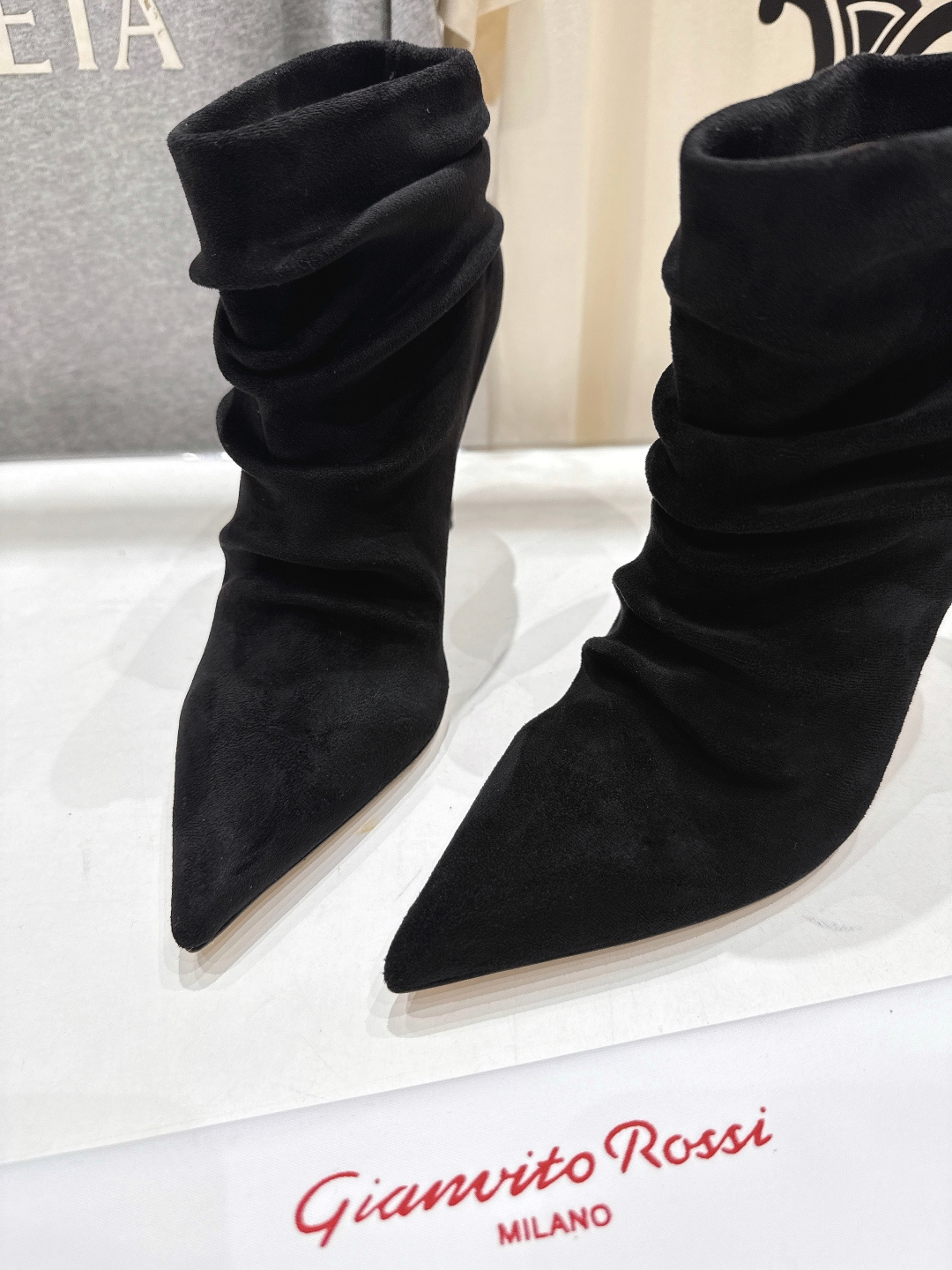 高版本出厂 Gianvito Rossi/吉安维托·罗西 F025 2025ss新款性感高跟短靴堆堆靴G