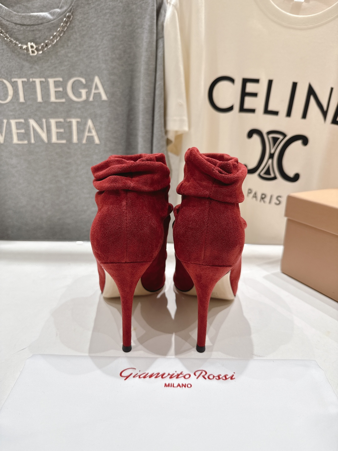 高版本出厂 Gianvito Rossi/吉安维托·罗西 F025 2025ss新款性感高跟短靴堆堆靴G