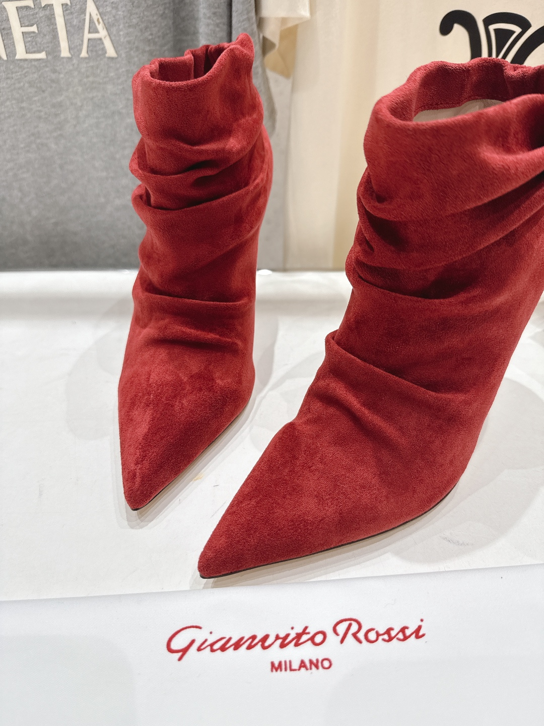 高版本出厂 Gianvito Rossi/吉安维托·罗西 F025 2025ss新款性感高跟短靴堆堆靴G