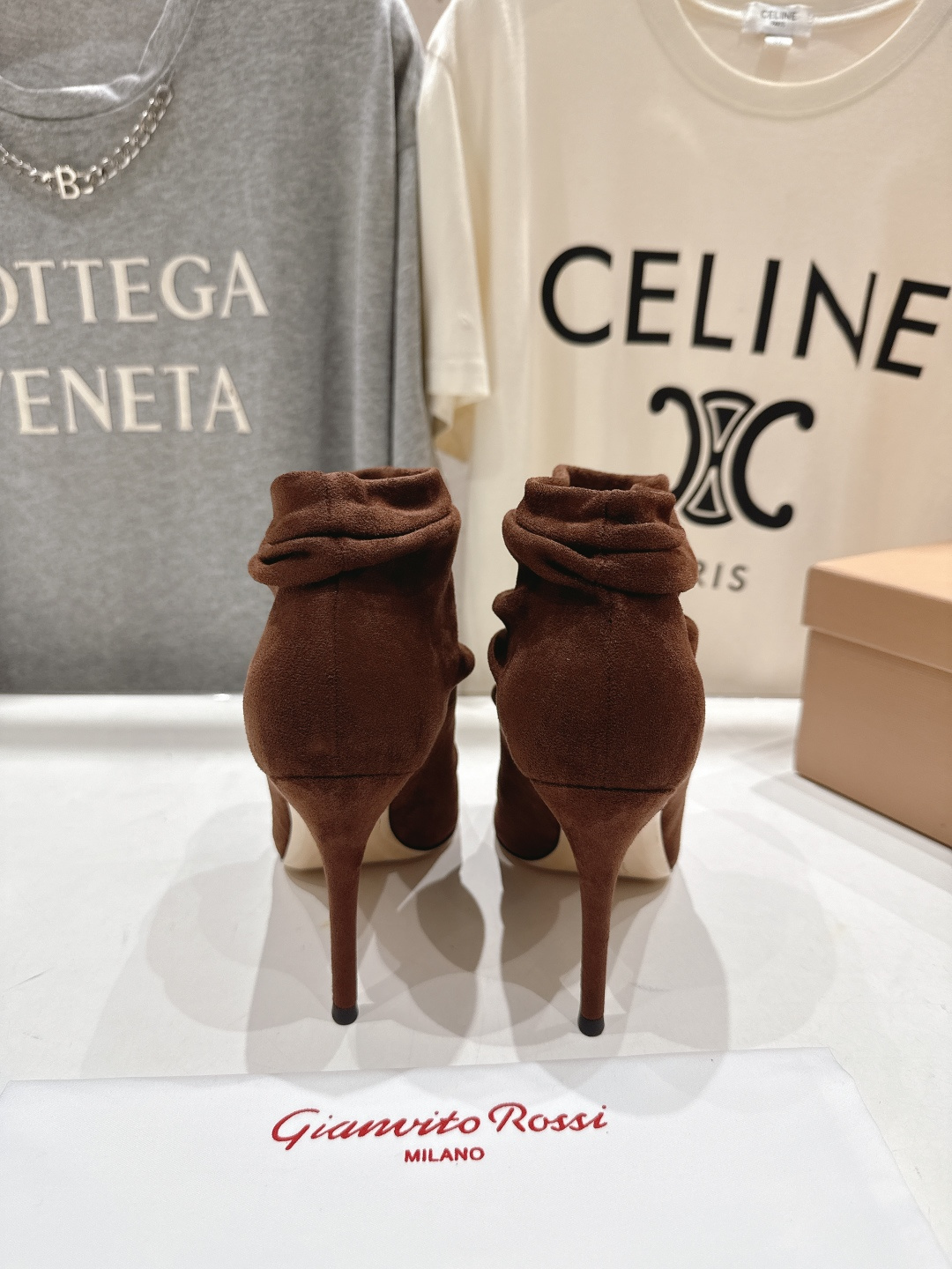 高版本出厂 Gianvito Rossi/吉安维托·罗西 F025 2025ss新款性感高跟短靴堆堆靴G