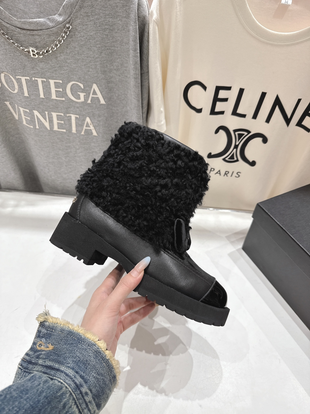 高版本出厂 Chanel*香奈儿F015小香家2025ss秋冬新款可爱风羊毛短靴秋冬香家必备爆款！拥有香