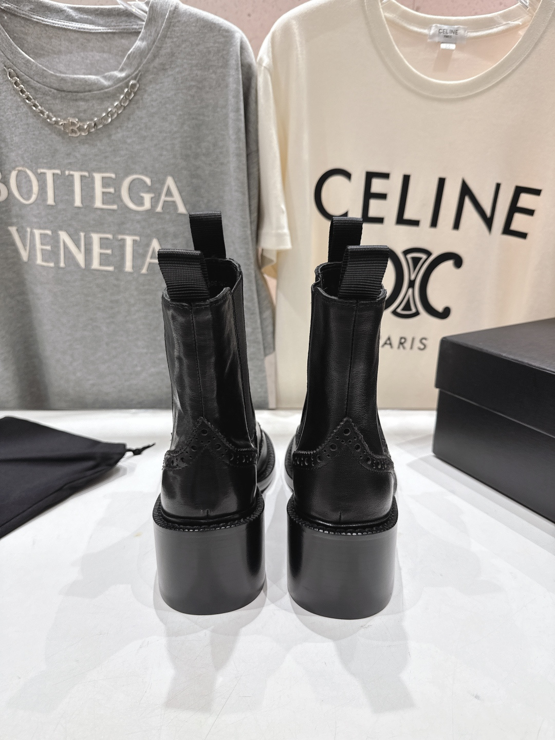 高版本出厂 SAINT LAURENT/圣罗兰YSL 25ss爆款平底布洛克英伦风切尔西短靴乐福鞋，20