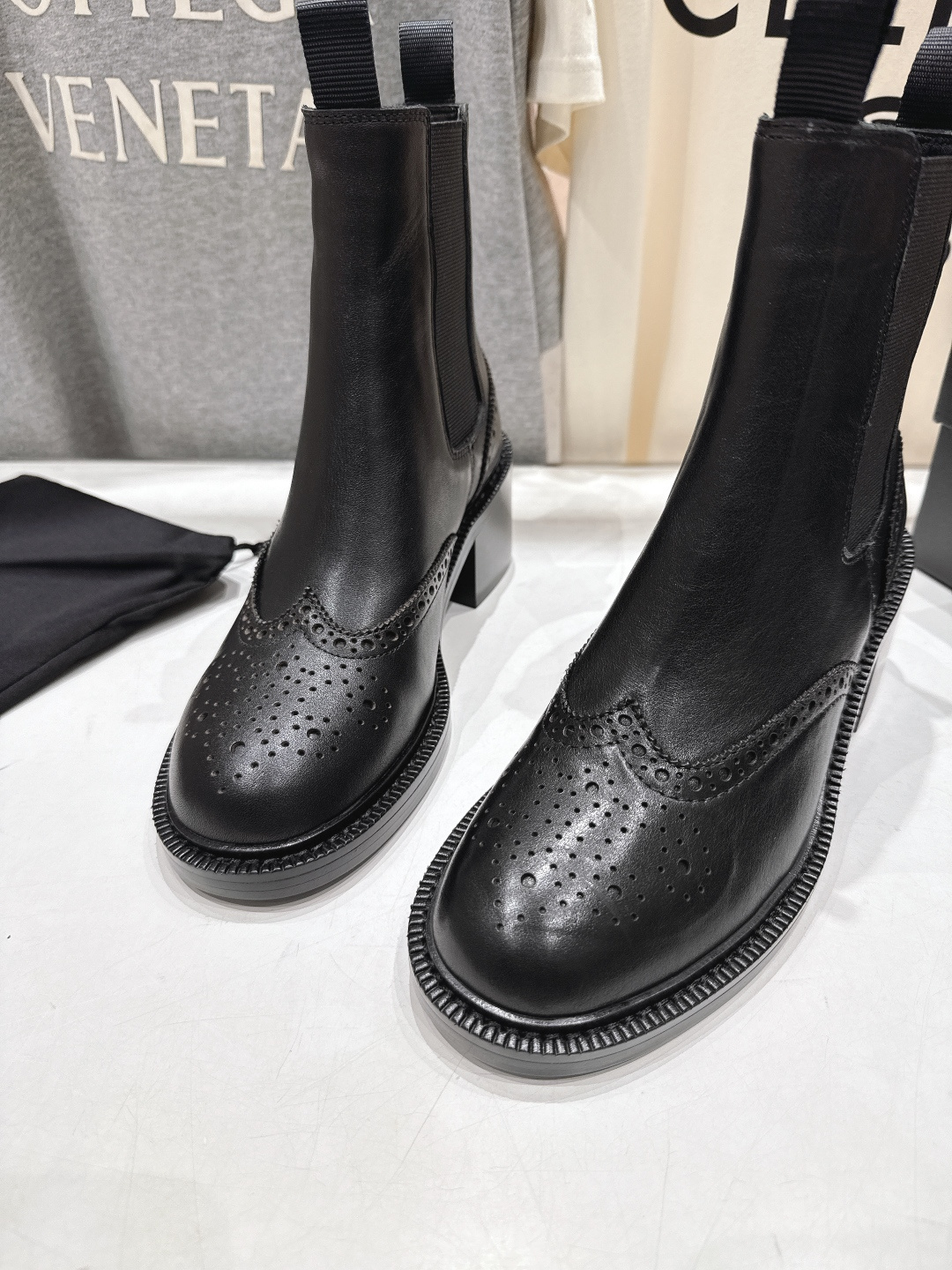 高版本出厂 SAINT LAURENT/圣罗兰YSL 25ss爆款平底布洛克英伦风切尔西短靴乐福鞋，20