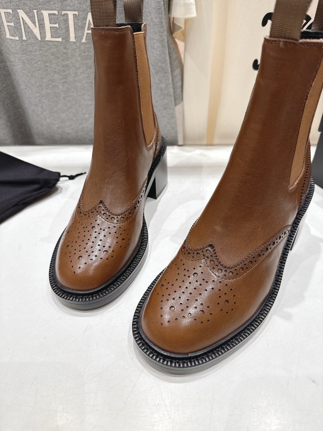 高版本出厂 SAINT LAURENT/圣罗兰YSL 25ss爆款平底布洛克英伦风切尔西短靴乐福鞋，20