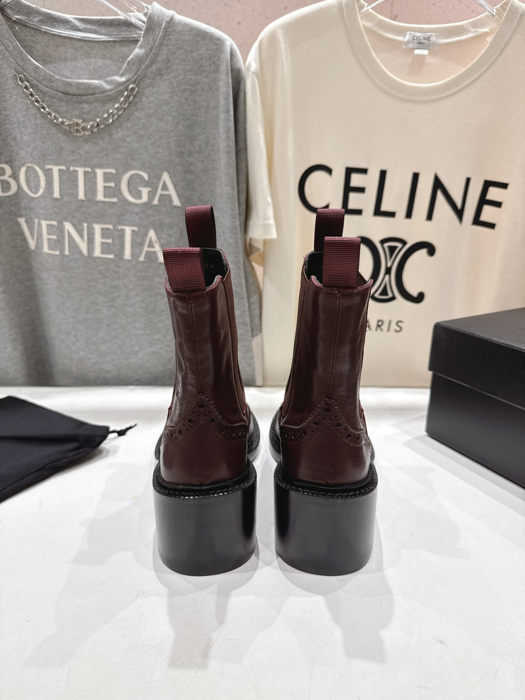 高版本出厂 SAINT LAURENT/圣罗兰YSL 25ss爆款平底布洛克英伦风切尔西短靴乐福鞋，20