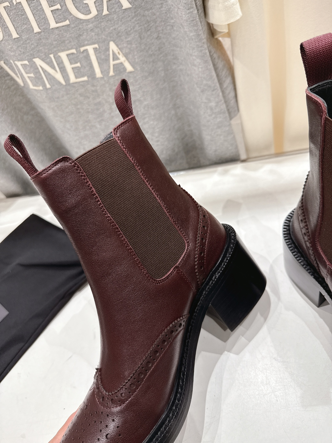 高版本出厂 SAINT LAURENT/圣罗兰YSL 25ss爆款平底布洛克英伦风切尔西短靴乐福鞋，20