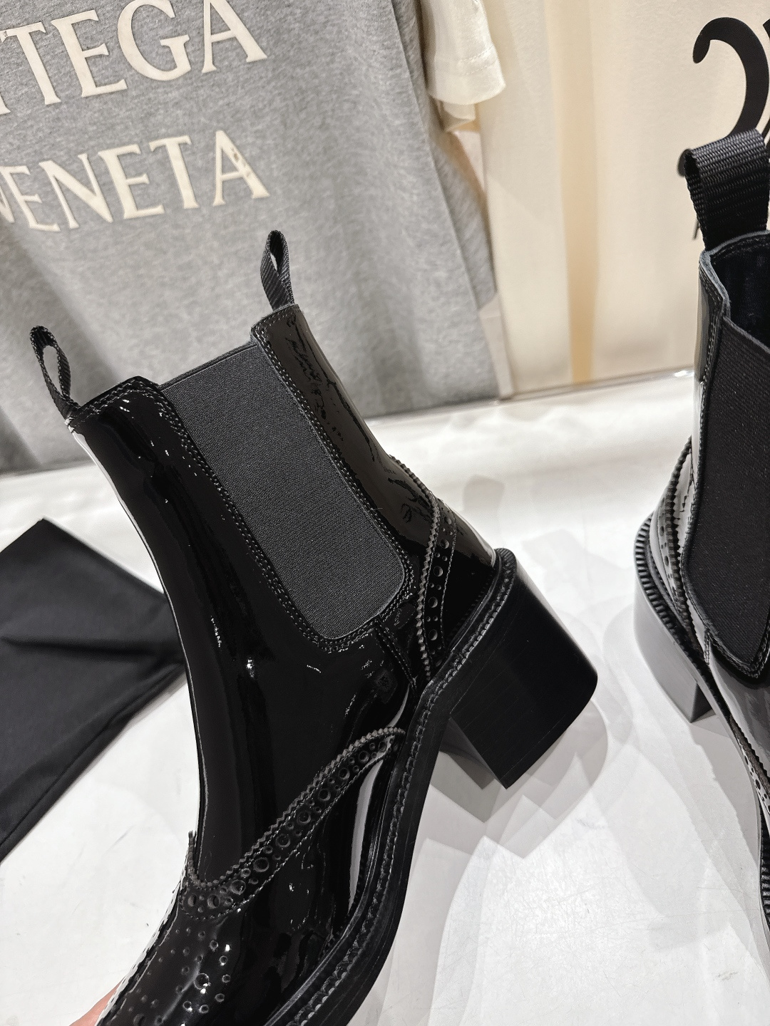 高版本出厂 SAINT LAURENT/圣罗兰YSL 25ss爆款平底布洛克英伦风切尔西短靴乐福鞋，20