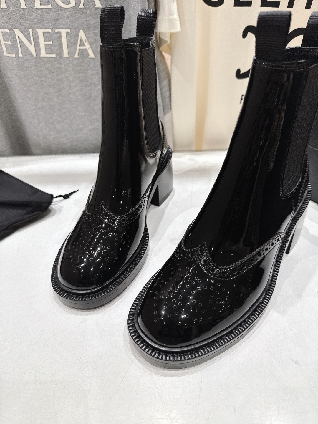 高版本出厂 SAINT LAURENT/圣罗兰YSL 25ss爆款平底布洛克英伦风切尔西短靴乐福鞋，20