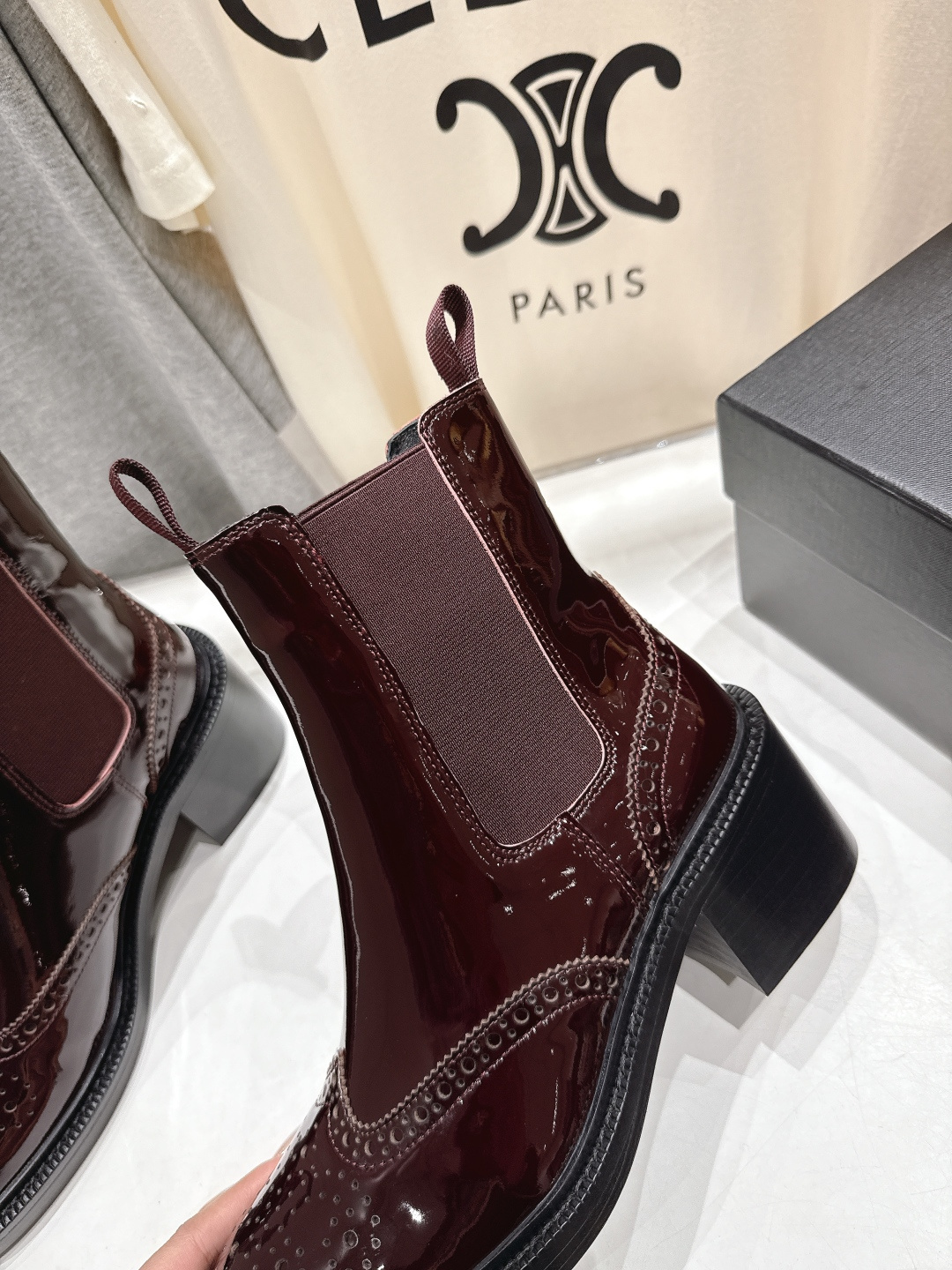 高版本出厂 SAINT LAURENT/圣罗兰YSL 25ss爆款平底布洛克英伦风切尔西短靴乐福鞋，20