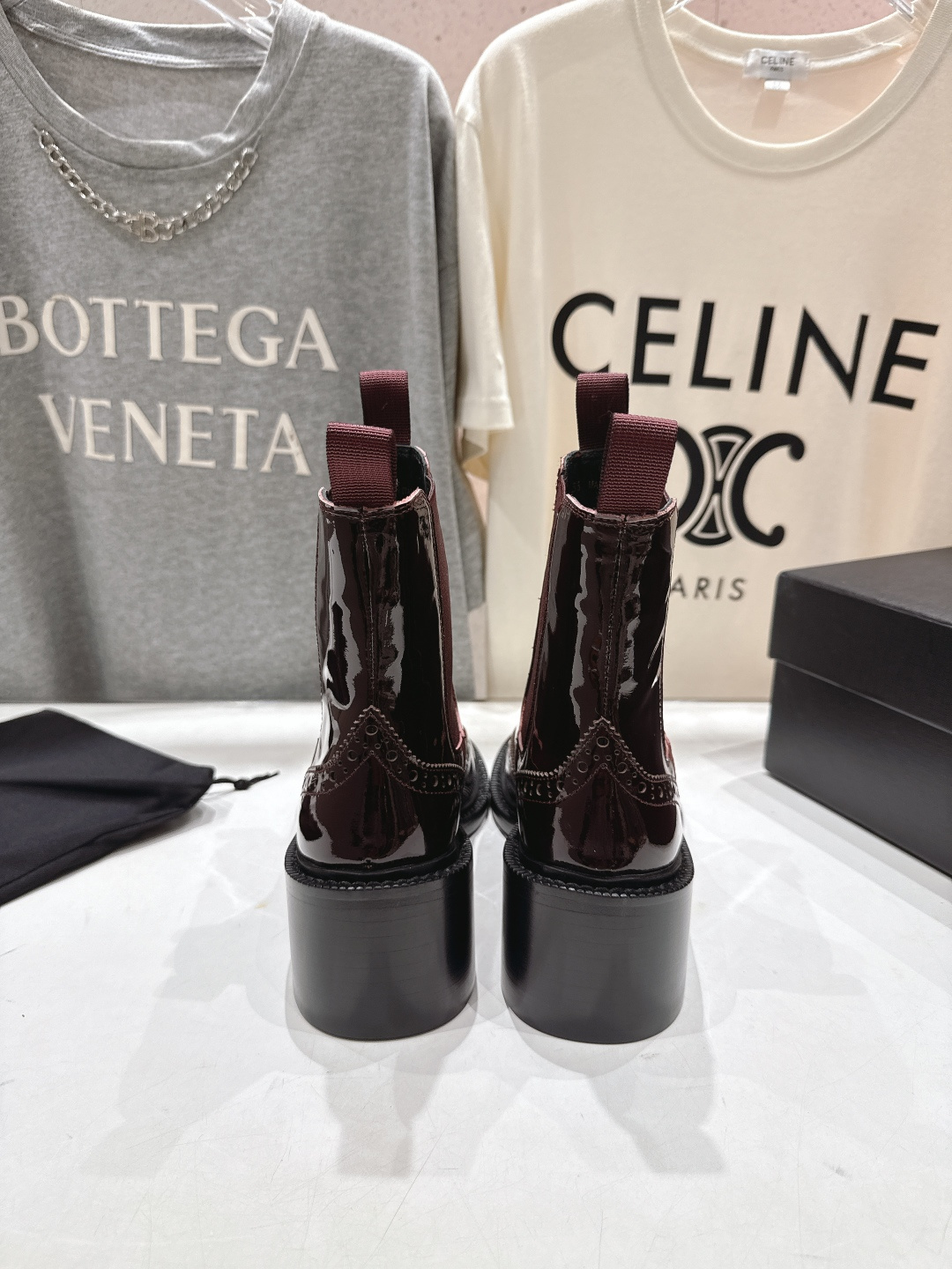 高版本出厂 SAINT LAURENT/圣罗兰YSL 25ss爆款平底布洛克英伦风切尔西短靴乐福鞋，20