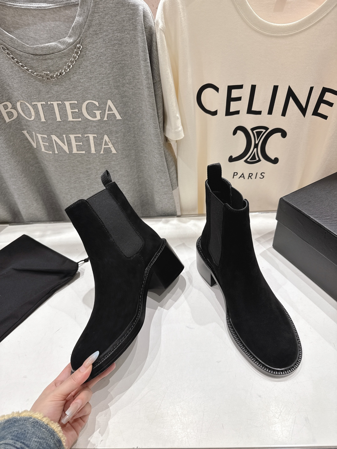 高版本出厂 SAINT LAURENT/圣罗兰YSL 25ss爆款平底布洛克英伦风切尔西短靴乐福鞋，20