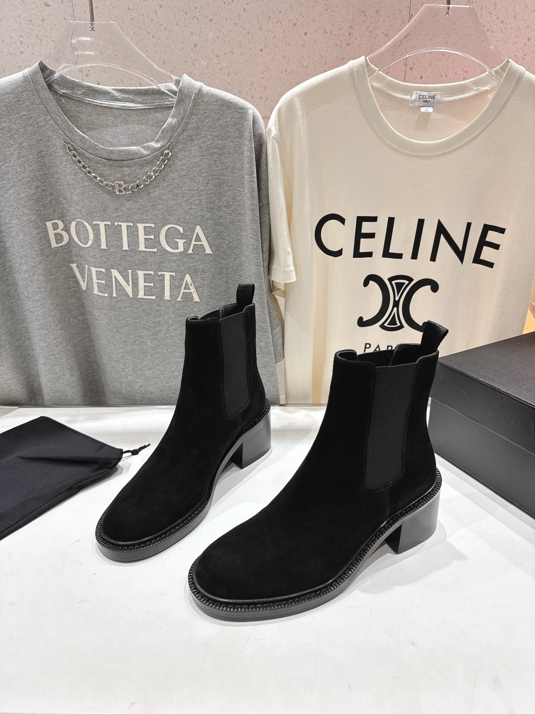 高版本出厂 SAINT LAURENT/圣罗兰YSL 25ss爆款平底布洛克英伦风切尔西短靴乐福鞋，20