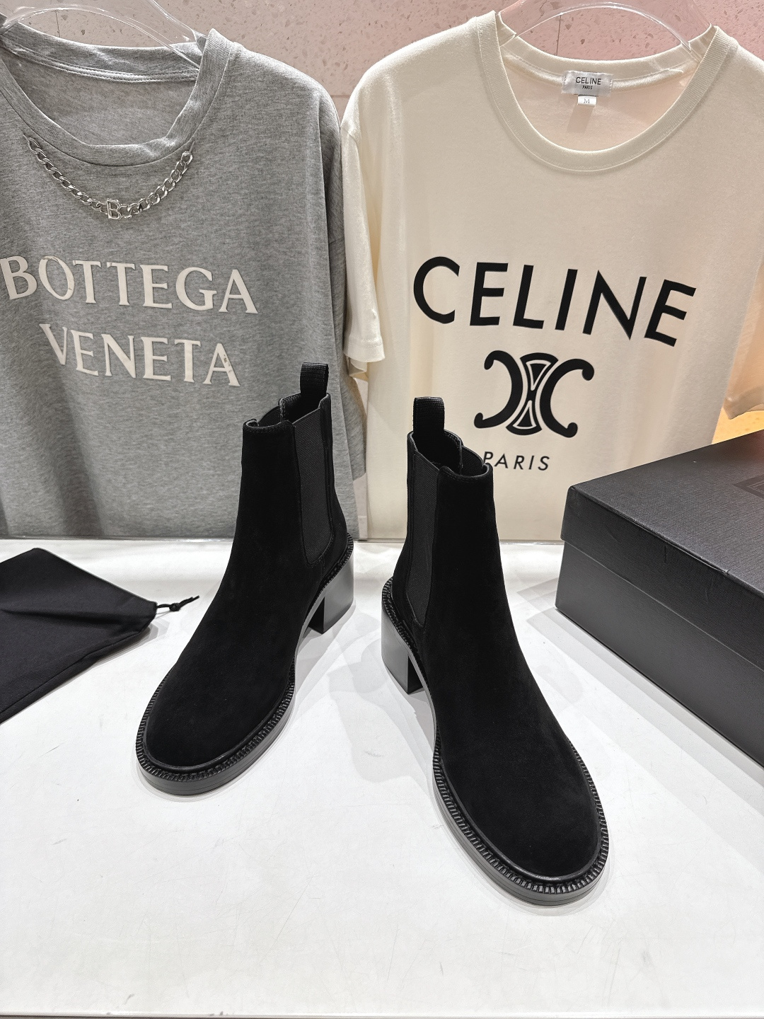 高版本出厂 SAINT LAURENT/圣罗兰YSL 25ss爆款平底布洛克英伦风切尔西短靴乐福鞋，20