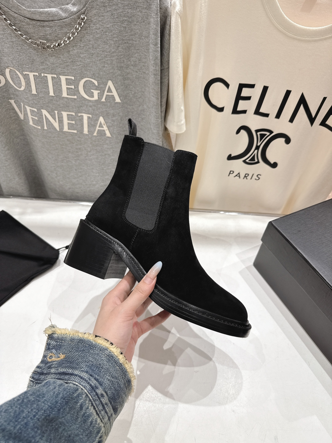 高版本出厂 SAINT LAURENT/圣罗兰YSL 25ss爆款平底布洛克英伦风切尔西短靴乐福鞋，20