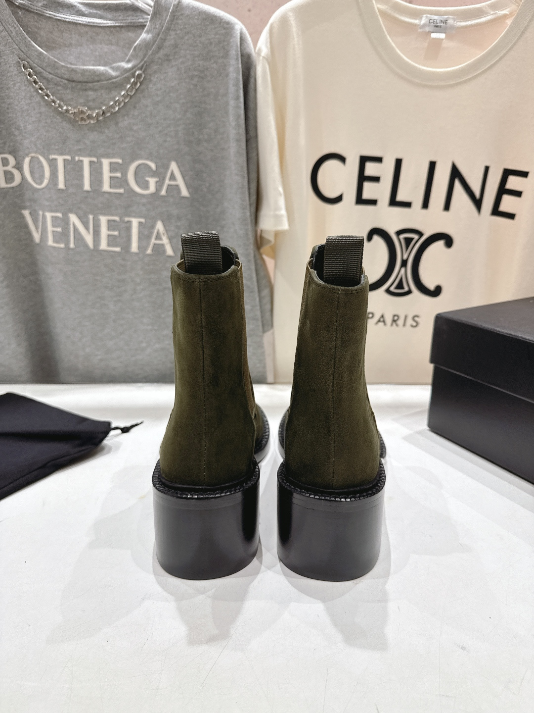 高版本出厂 SAINT LAURENT/圣罗兰YSL 25ss爆款平底布洛克英伦风切尔西短靴乐福鞋，20