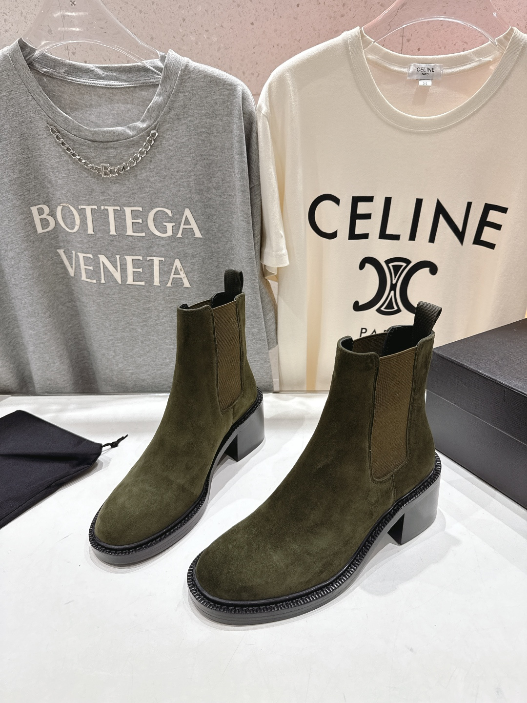 高版本出厂 SAINT LAURENT/圣罗兰YSL 25ss爆款平底布洛克英伦风切尔西短靴乐福鞋，20