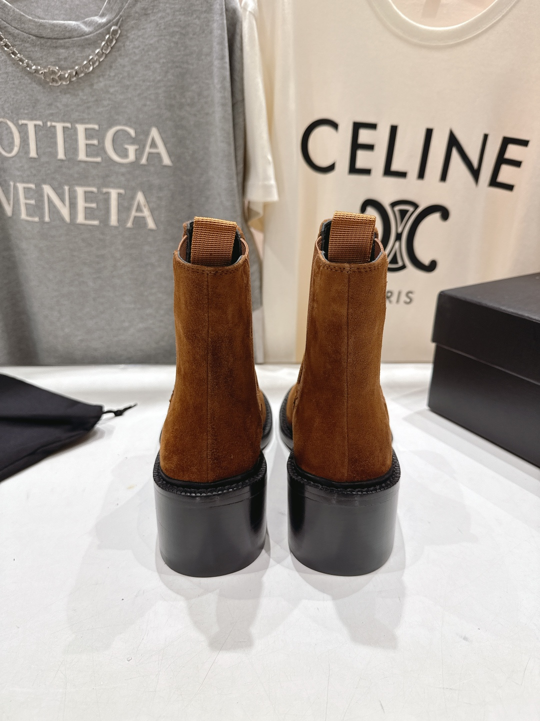 高版本出厂 SAINT LAURENT/圣罗兰YSL 25ss爆款平底布洛克英伦风切尔西短靴乐福鞋，20