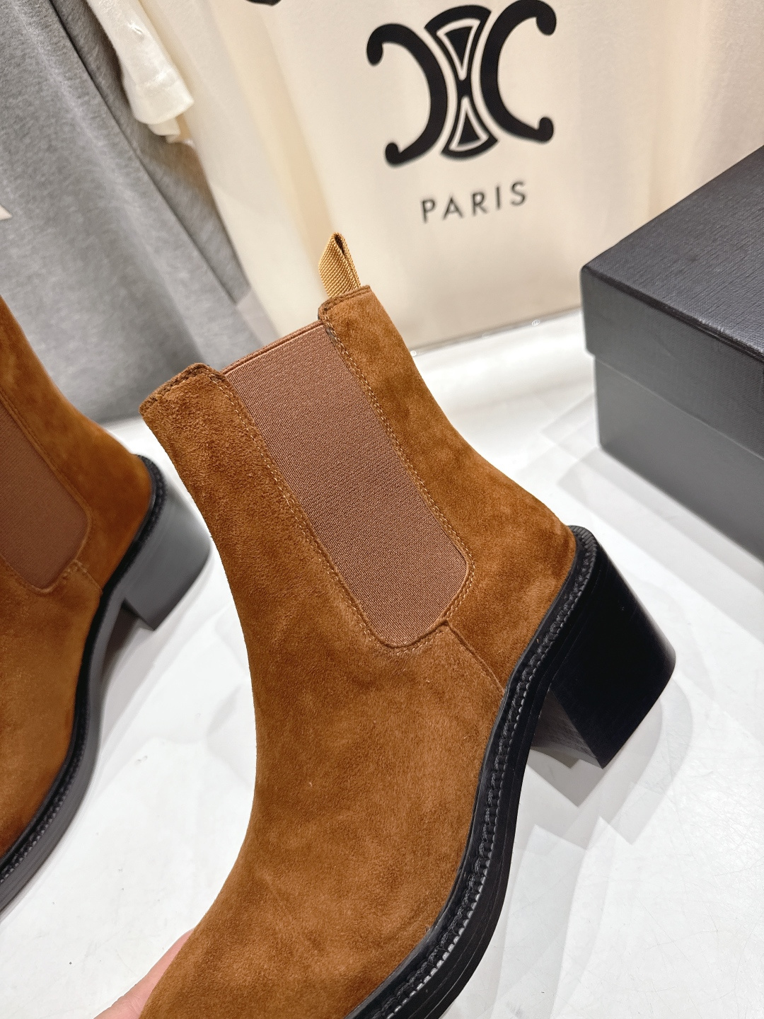 高版本出厂 SAINT LAURENT/圣罗兰YSL 25ss爆款平底布洛克英伦风切尔西短靴乐福鞋，20