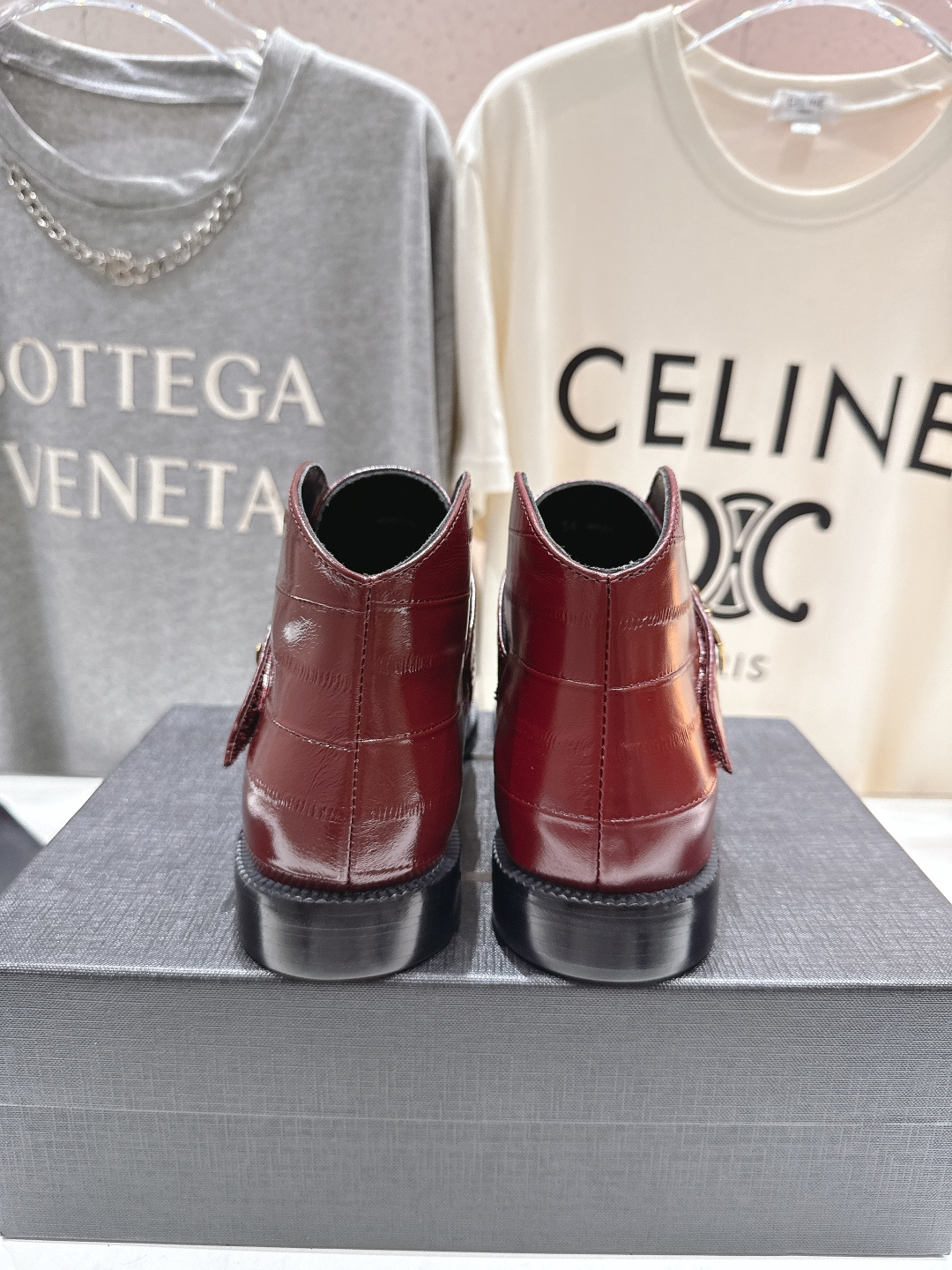 高版本出厂 SAINT LAURENT/圣罗兰YSL 25ss爆款平底布洛克英伦风切尔西短靴乐福鞋，20