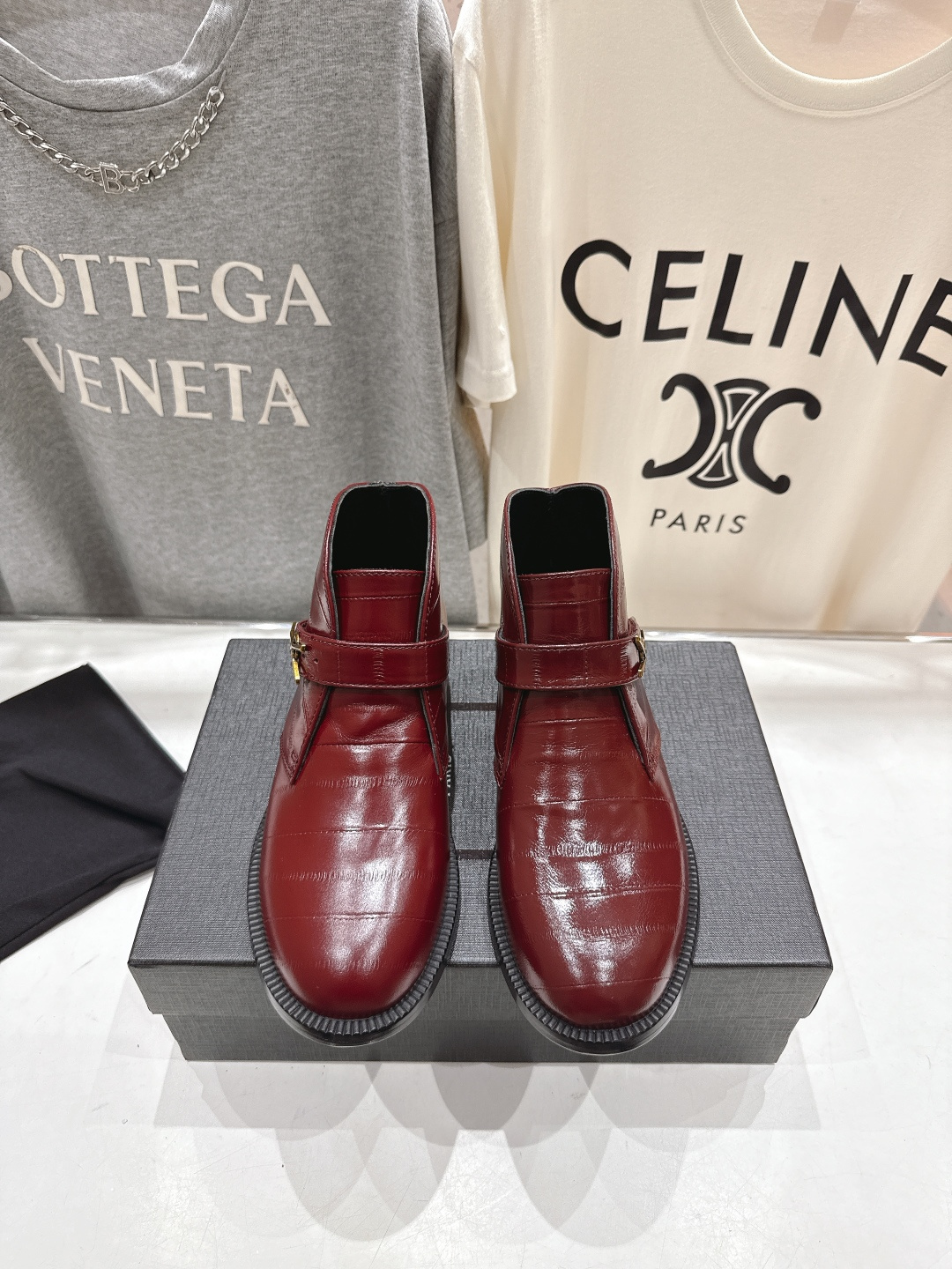 高版本出厂 SAINT LAURENT/圣罗兰YSL 25ss爆款平底布洛克英伦风切尔西短靴乐福鞋，20