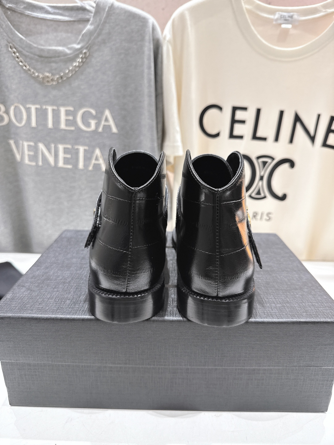 高版本出厂 SAINT LAURENT/圣罗兰YSL 25ss爆款平底布洛克英伦风切尔西短靴乐福鞋，20