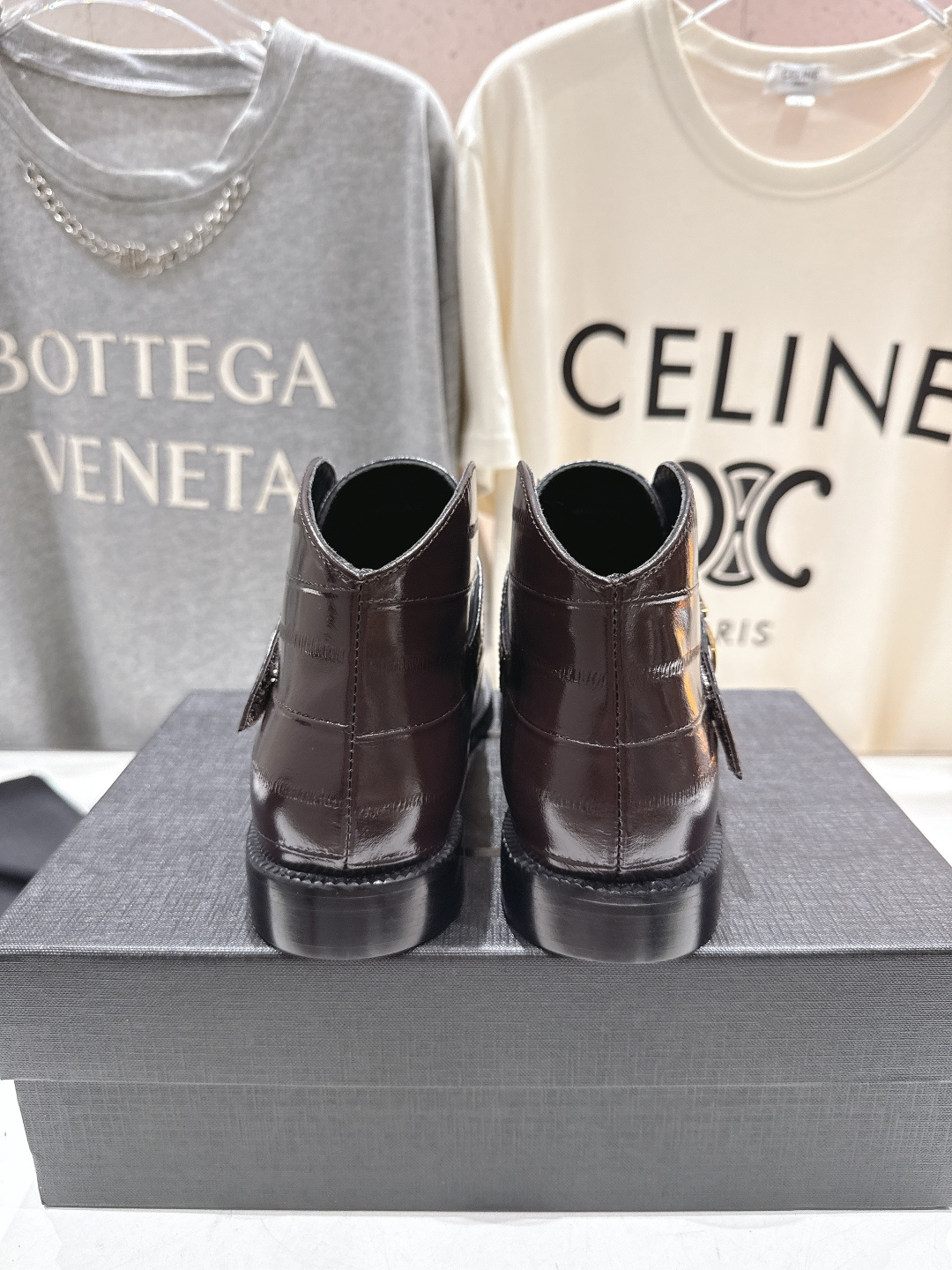 高版本出厂 SAINT LAURENT/圣罗兰YSL 25ss爆款平底布洛克英伦风切尔西短靴乐福鞋，20