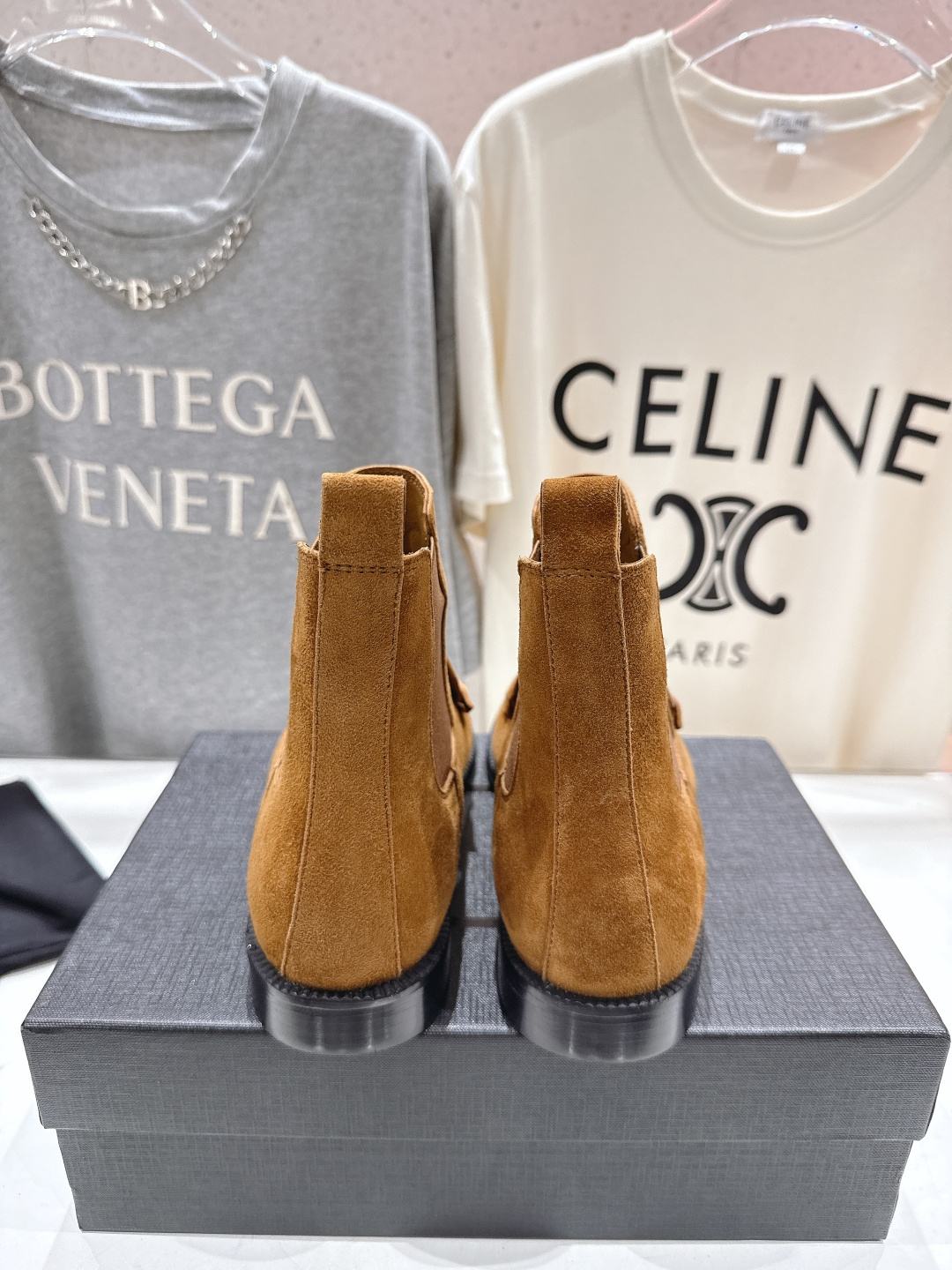 高版本出厂 SAINT LAURENT/圣罗兰YSL 25ss爆款平底布洛克英伦风切尔西短靴乐福鞋，20