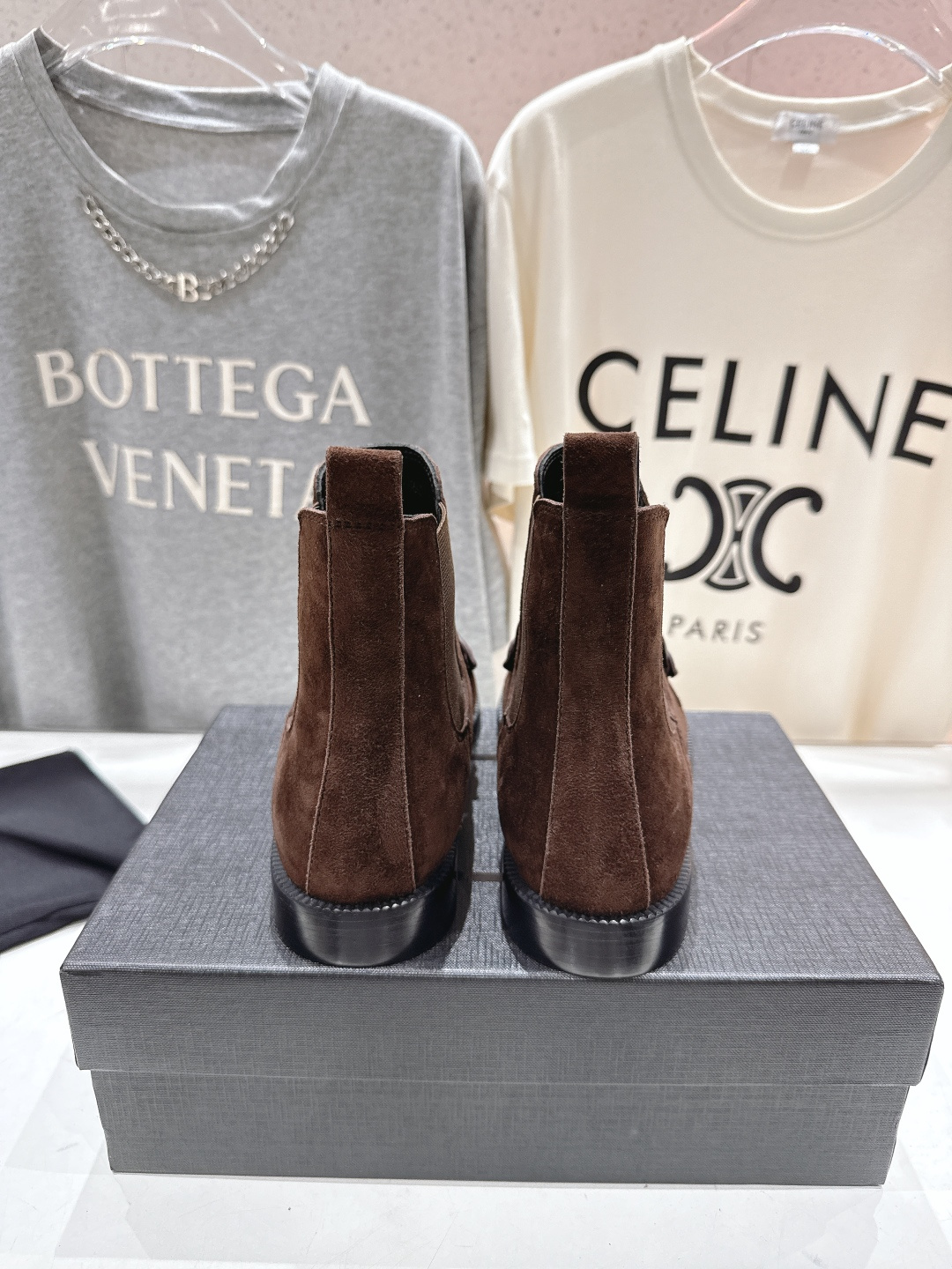 高版本出厂 SAINT LAURENT/圣罗兰YSL 25ss爆款平底布洛克英伦风切尔西短靴乐福鞋，20