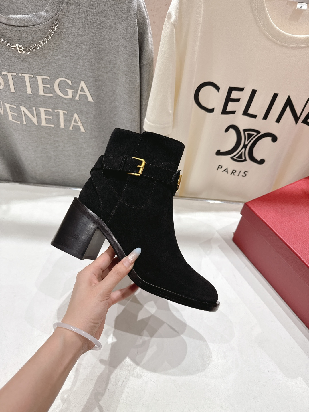 高版本出厂 ～New～顶级制作·Valentino·华伦天奴〰️2025ss秋冬系列新款切尔西高跟短靴创