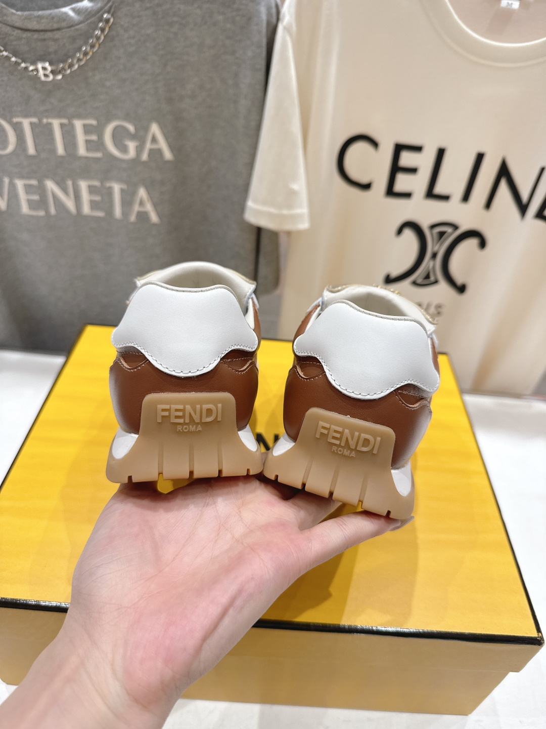 高版本出厂 Fendi*芬迪F029 26ss时装周走秀新款板鞋休闲运动鞋 FD match 升级新款 