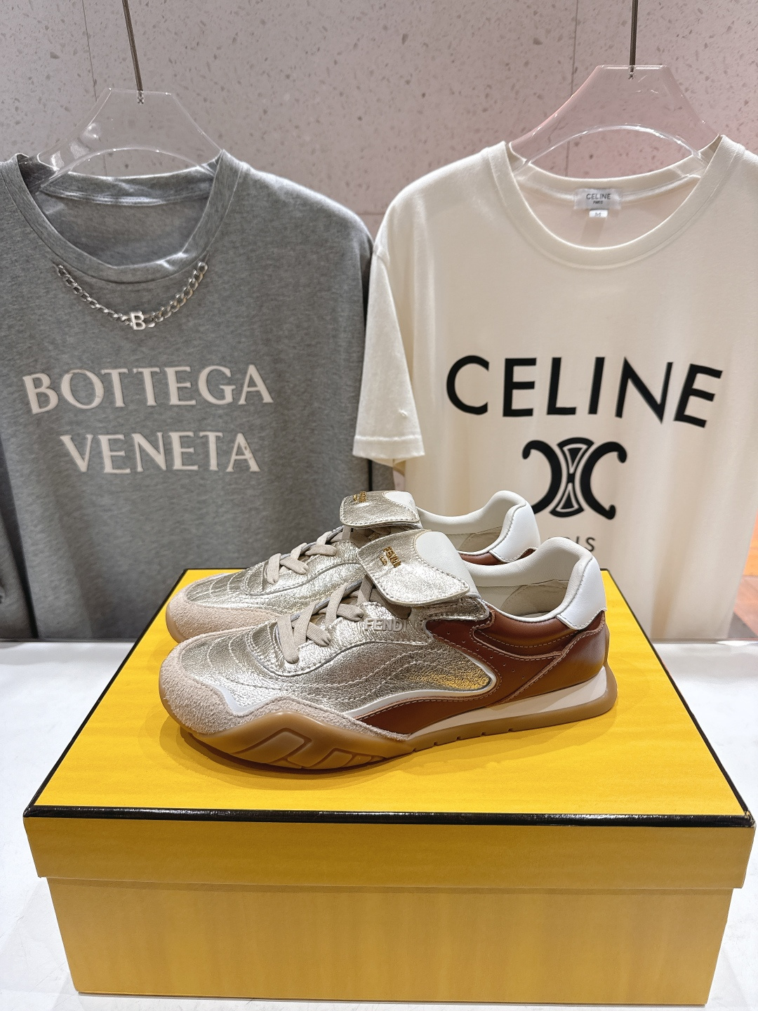 高版本出厂 Fendi*芬迪F029 26ss时装周走秀新款板鞋休闲运动鞋 FD match 升级新款 