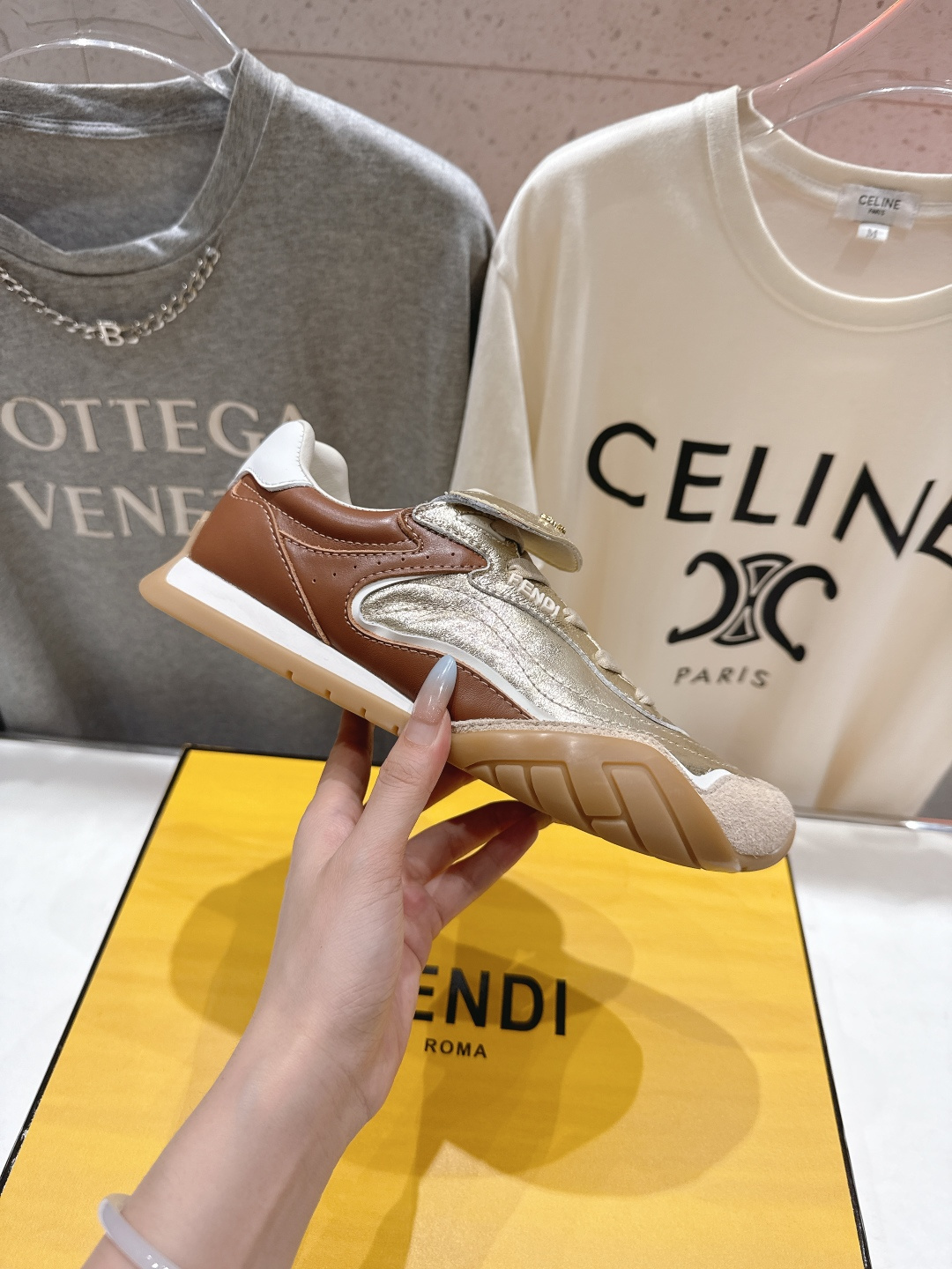 高版本出厂 Fendi*芬迪F029 26ss时装周走秀新款板鞋休闲运动鞋 FD match 升级新款 