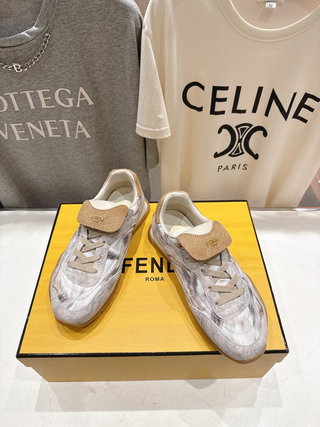 高版本出厂 Fendi*芬迪F029 26ss时装周走秀新款板鞋休闲运动鞋 FD match 升级新款 