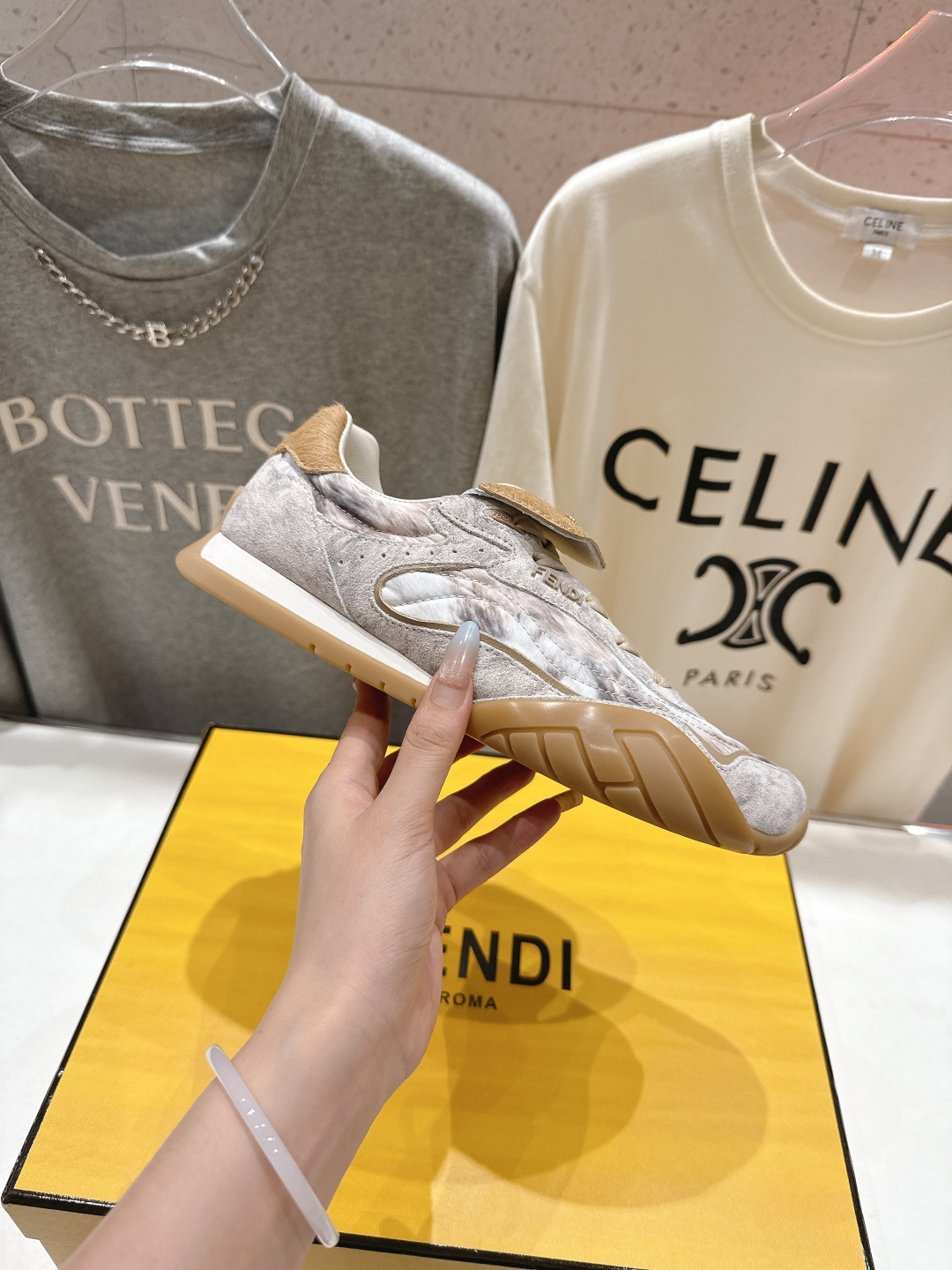 高版本出厂 Fendi*芬迪F029 26ss时装周走秀新款板鞋休闲运动鞋 FD match 升级新款 