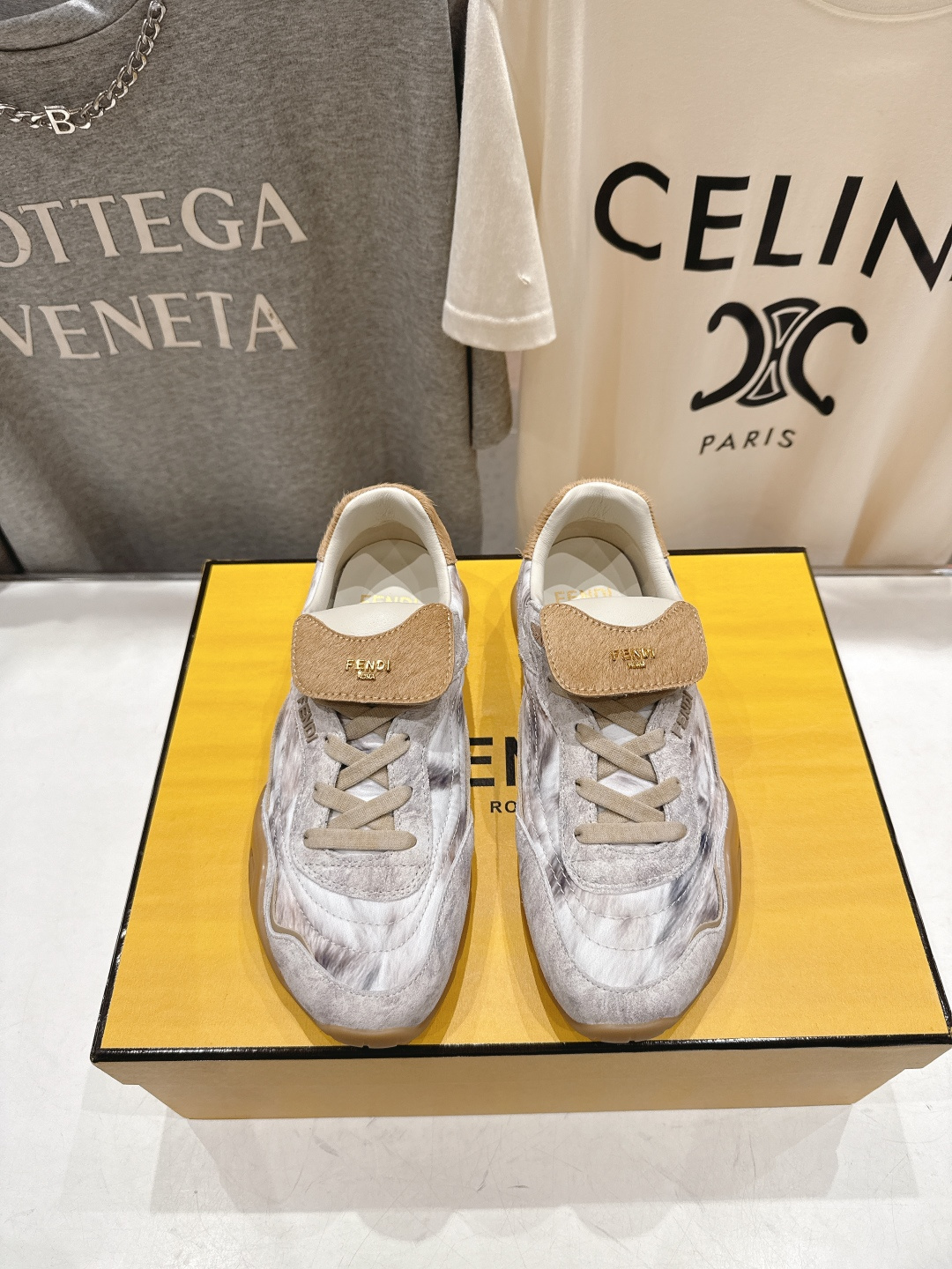 高版本出厂 Fendi*芬迪F029 26ss时装周走秀新款板鞋休闲运动鞋 FD match 升级新款 