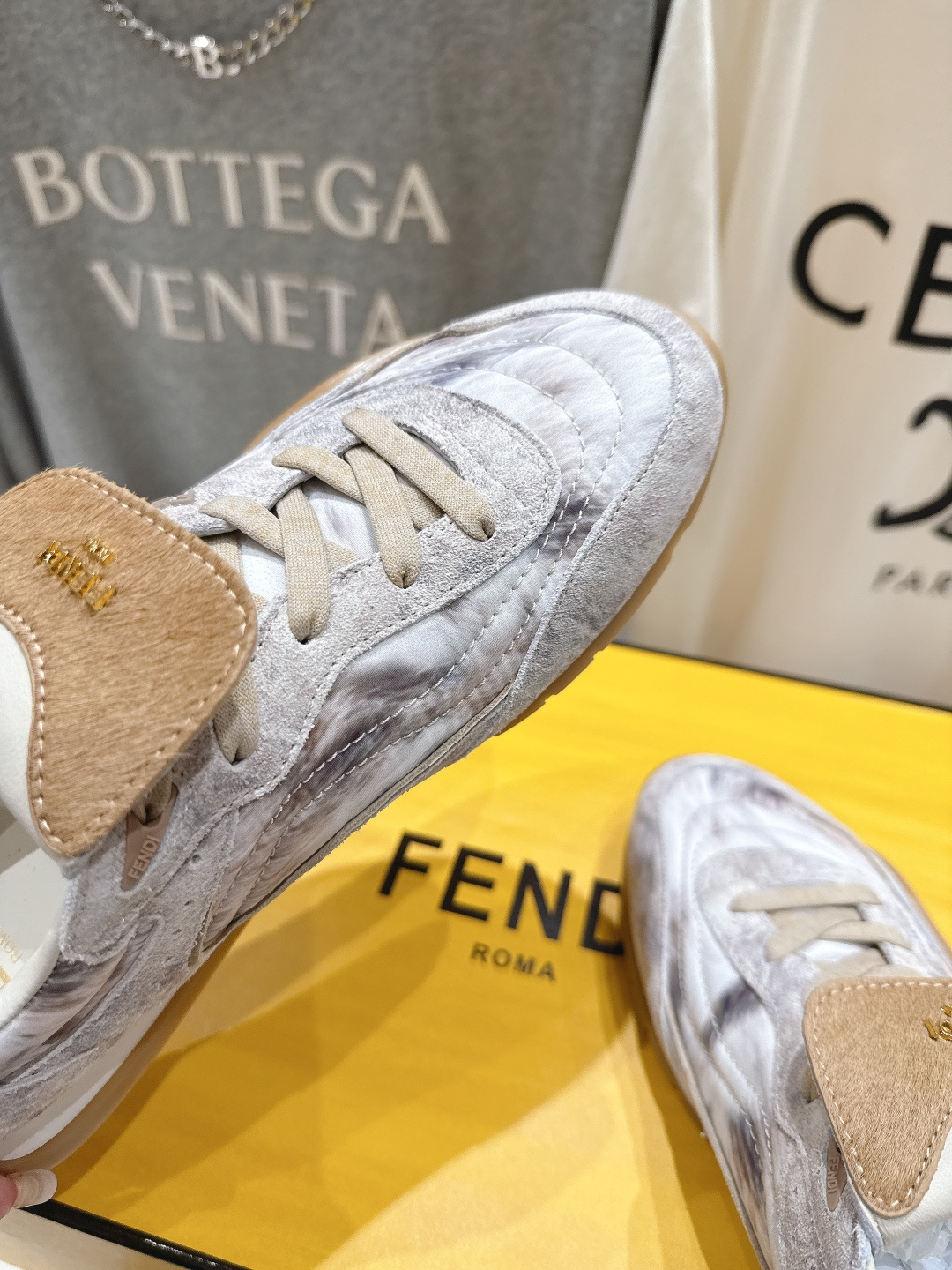 高版本出厂 Fendi*芬迪F029 26ss时装周走秀新款板鞋休闲运动鞋 FD match 升级新款 