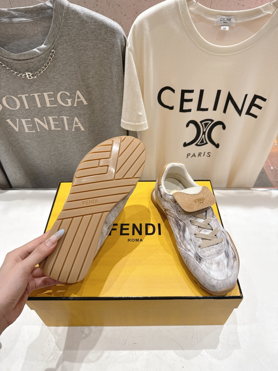 高版本出厂 Fendi*芬迪F029 26ss时装周走秀新款板鞋休闲运动鞋 FD match 升级新款 