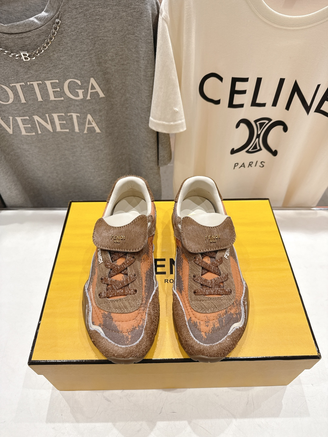 高版本出厂 Fendi*芬迪F029 26ss时装周走秀新款板鞋休闲运动鞋 FD match 升级新款 