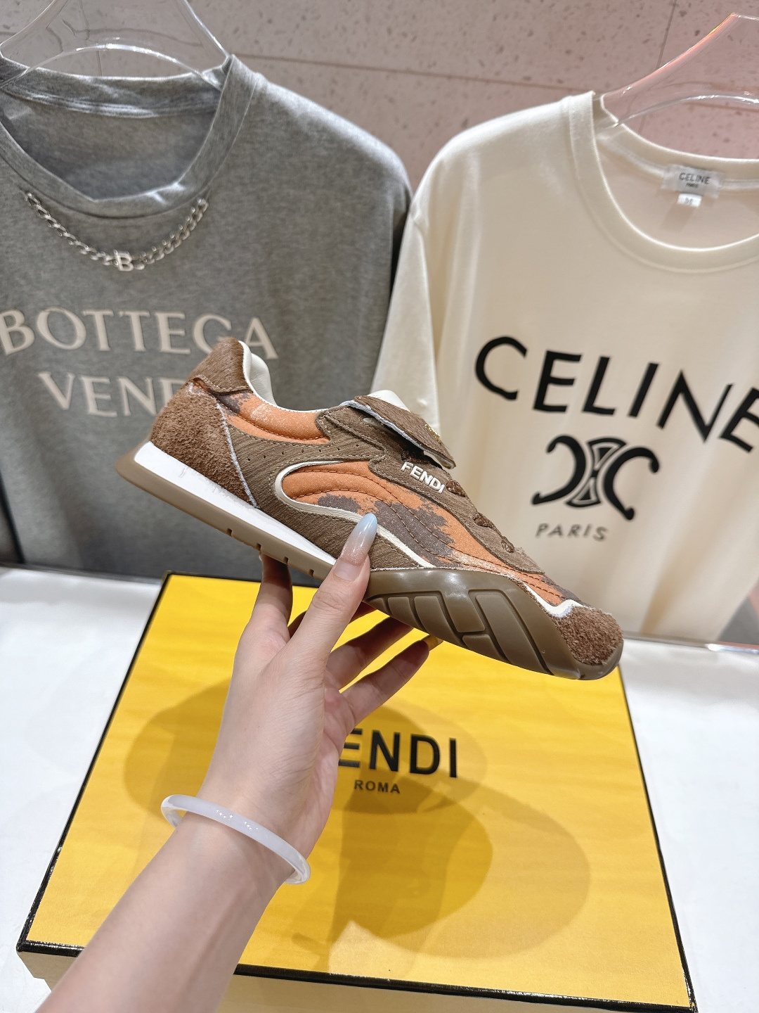 高版本出厂 Fendi*芬迪F029 26ss时装周走秀新款板鞋休闲运动鞋 FD match 升级新款 