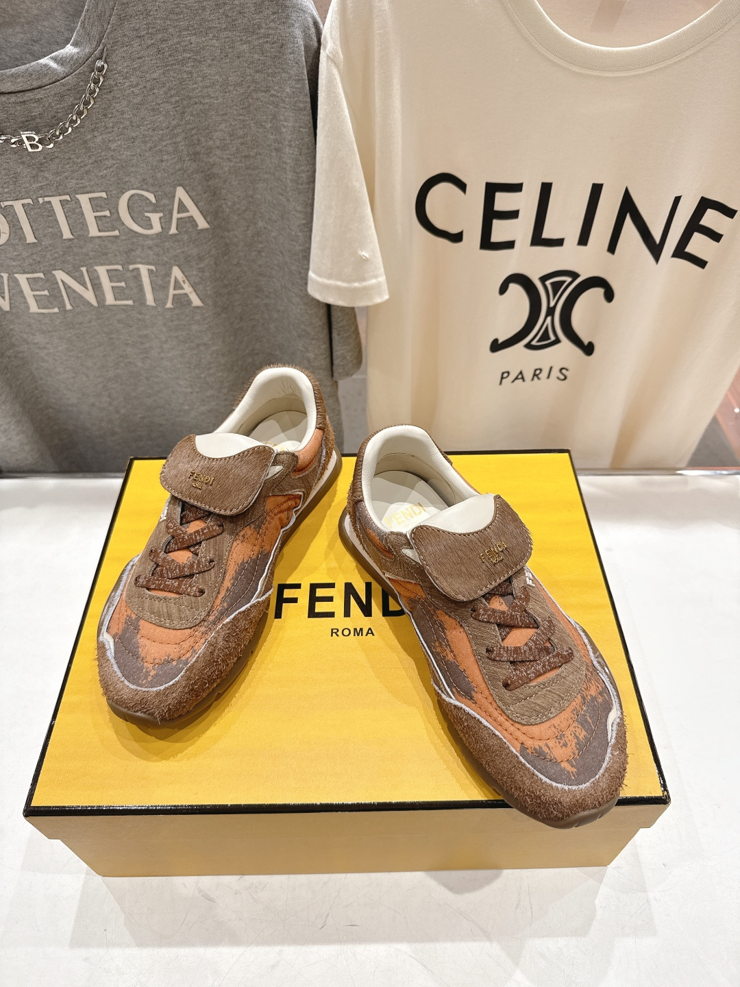 高版本出厂 Fendi*芬迪F029 26ss时装周走秀新款板鞋休闲运动鞋 FD match 升级新款 