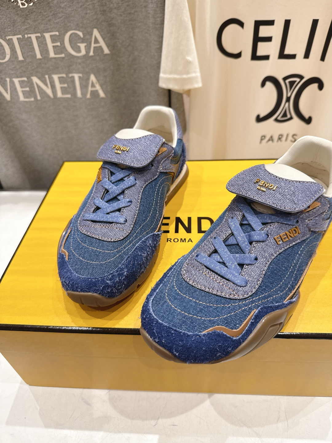 高版本出厂 Fendi*芬迪F029 26ss时装周走秀新款板鞋休闲运动鞋 FD match 升级新款 