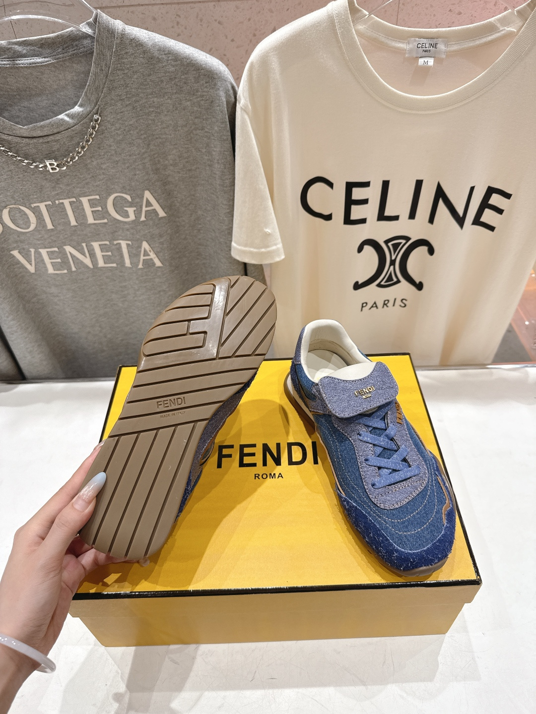 高版本出厂 Fendi*芬迪F029 26ss时装周走秀新款板鞋休闲运动鞋 FD match 升级新款 