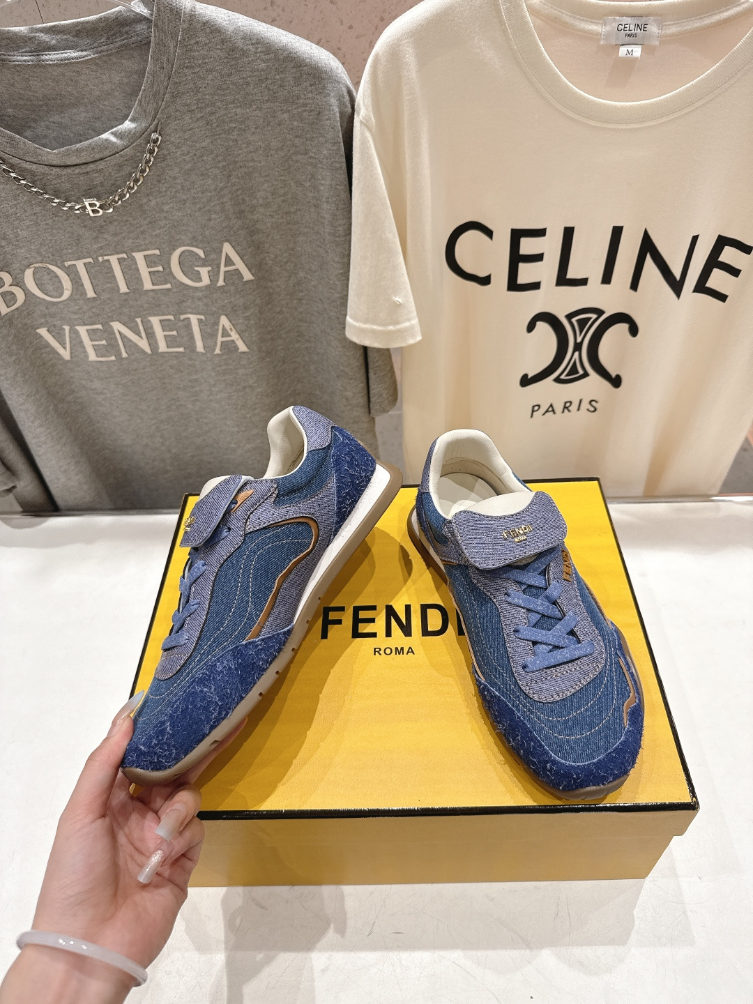 高版本出厂 Fendi*芬迪F029 26ss时装周走秀新款板鞋休闲运动鞋 FD match 升级新款 