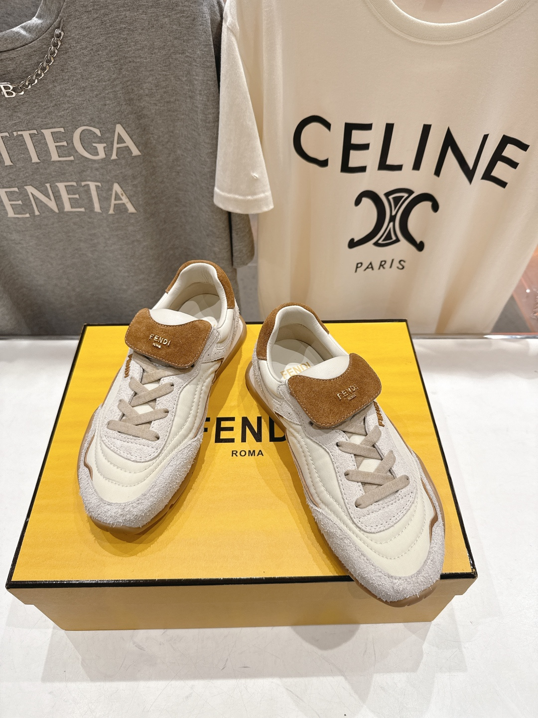 高版本出厂 Fendi*芬迪F029 26ss时装周走秀新款板鞋休闲运动鞋 FD match 升级新款 