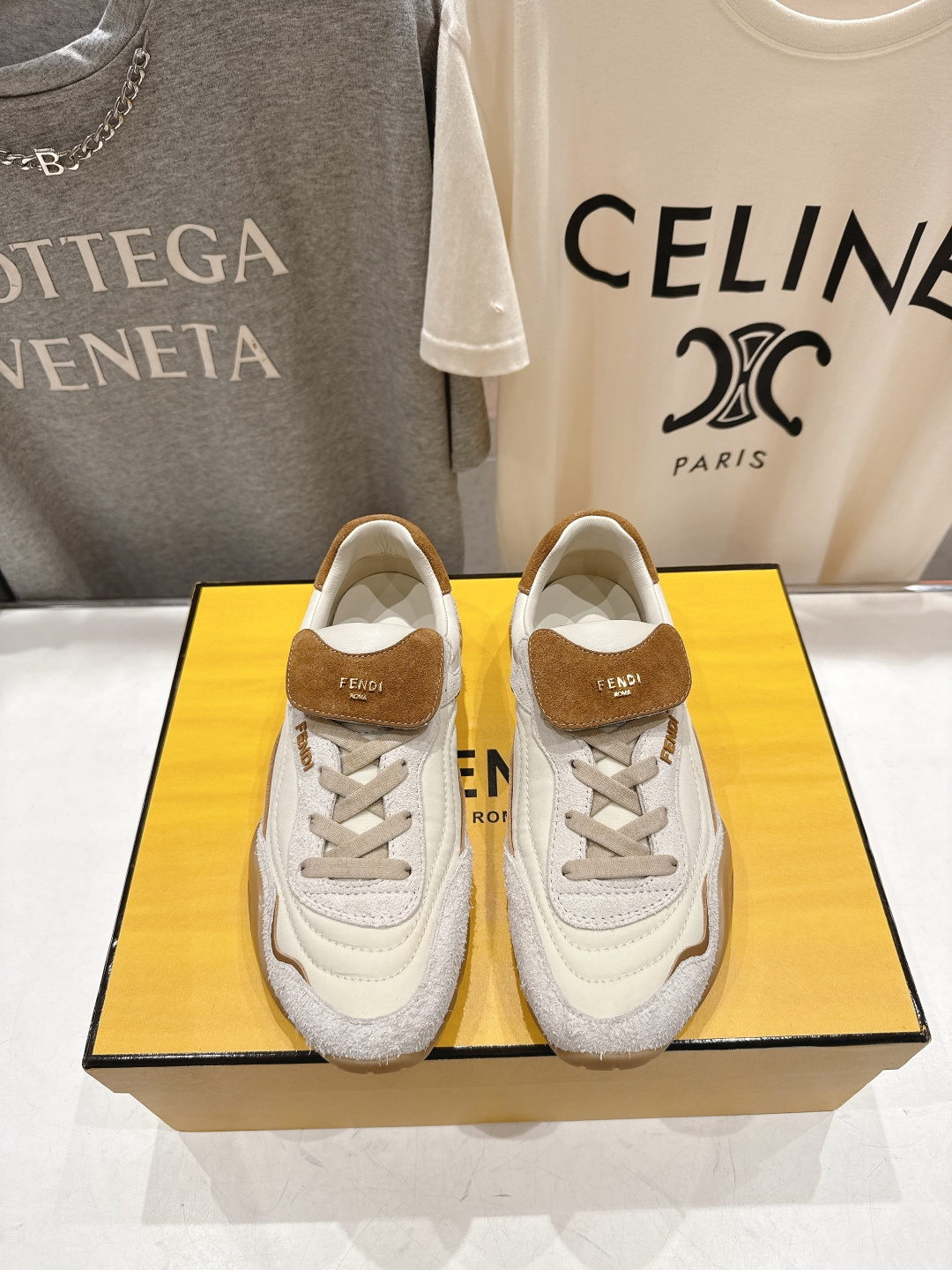 高版本出厂 Fendi*芬迪F029 26ss时装周走秀新款板鞋休闲运动鞋 FD match 升级新款 