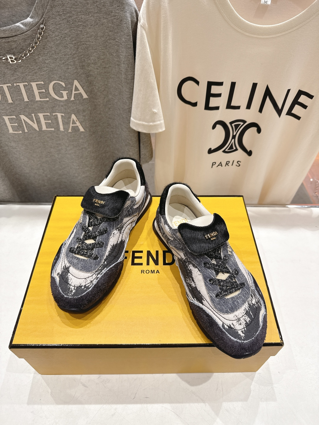 高版本出厂 Fendi*芬迪F029 26ss时装周走秀新款板鞋休闲运动鞋 FD match 升级新款 