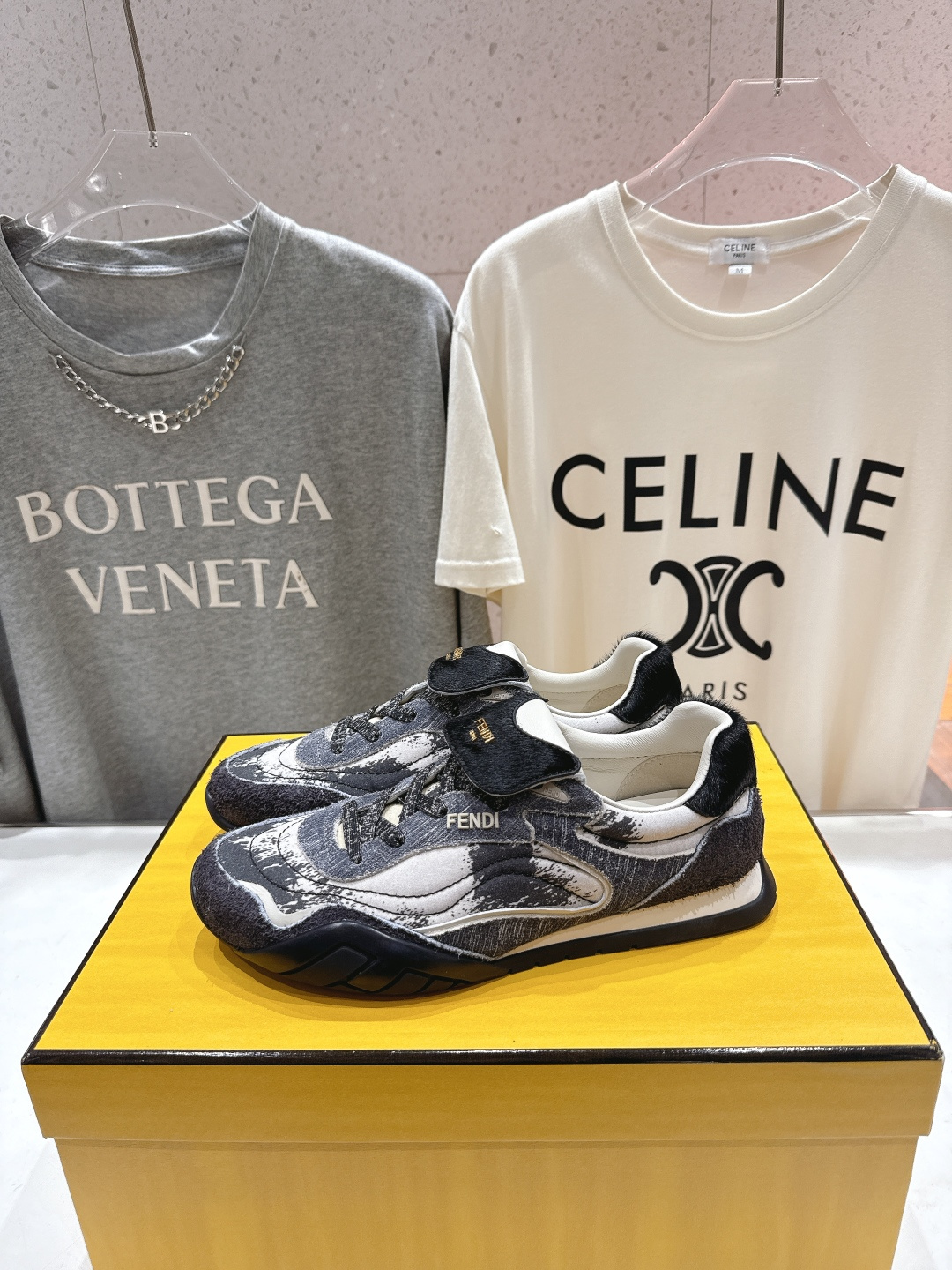 高版本出厂 Fendi*芬迪F029 26ss时装周走秀新款板鞋休闲运动鞋 FD match 升级新款 