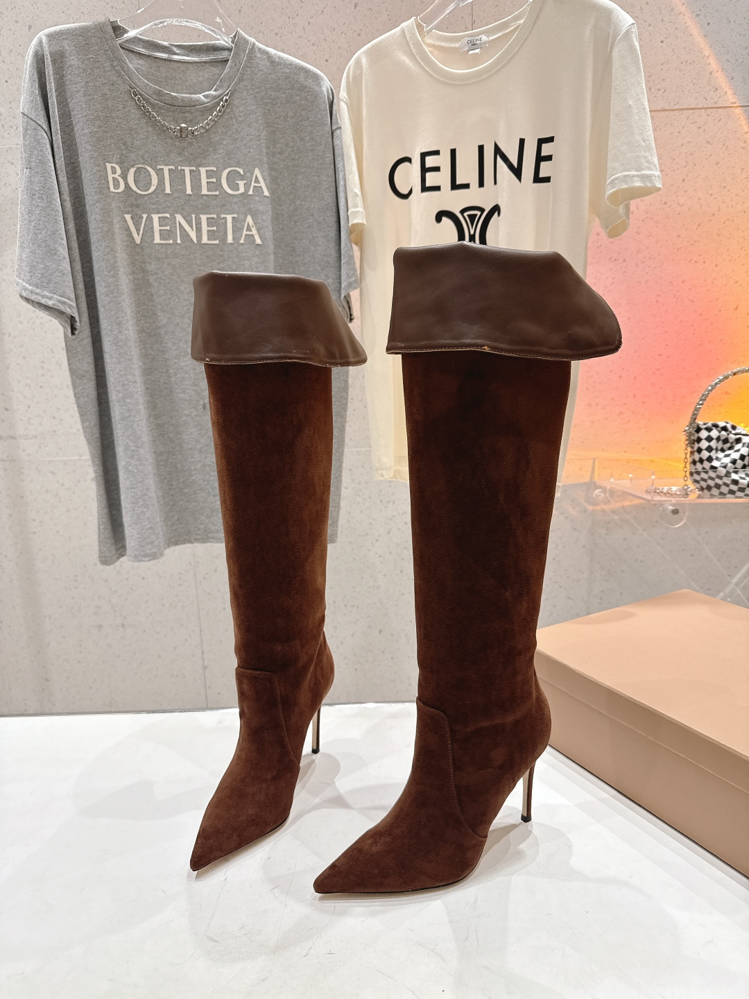 高版本出厂 Gianvito Rossi/吉安维托·罗西 F025 2025ss新款性感高跟过膝长靴折叠