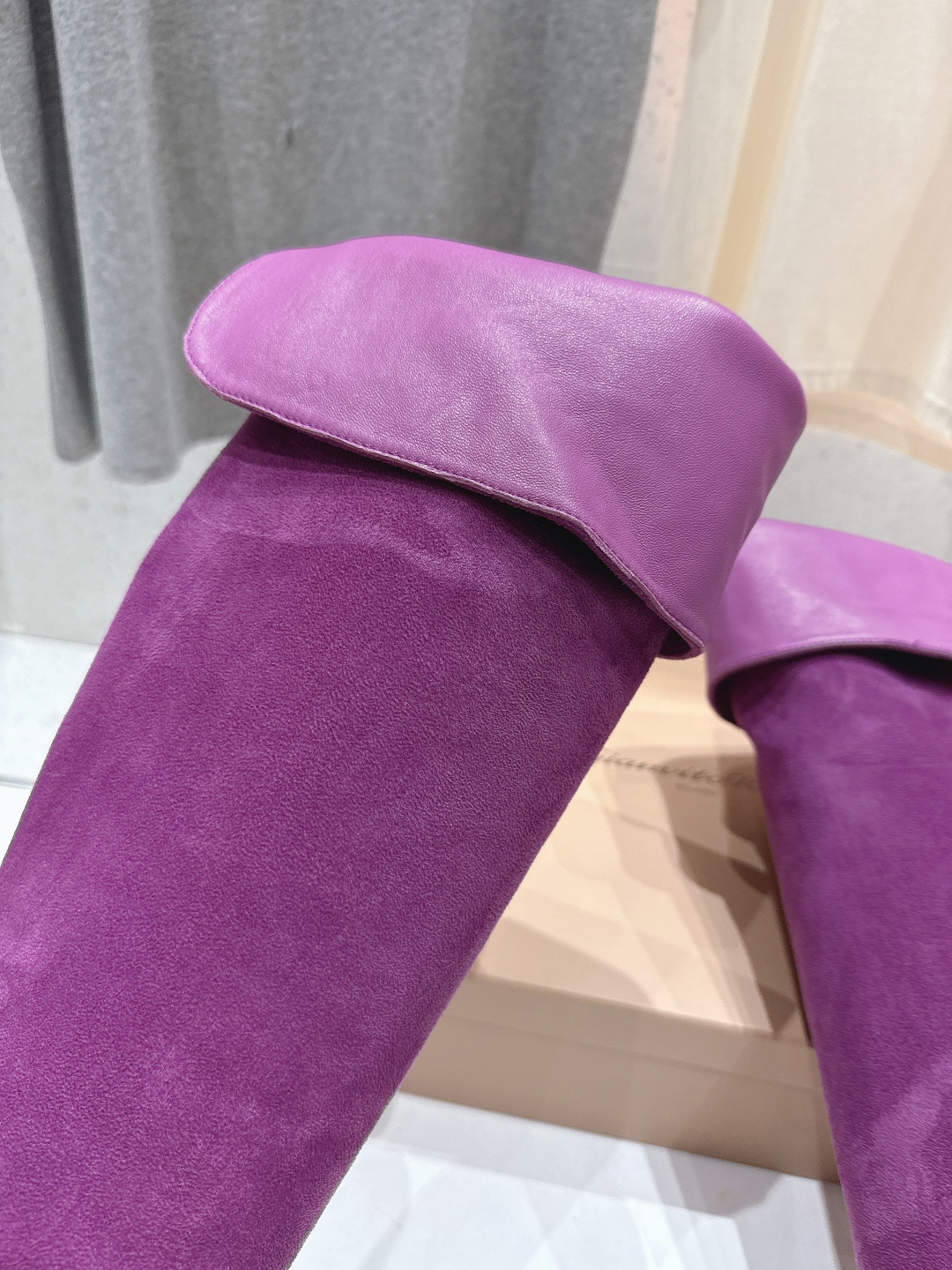 高版本出厂 Gianvito Rossi/吉安维托·罗西 F025 2025ss新款性感高跟过膝长靴折叠